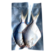 تصویر  ماهی حلوا سفید پاک شده سایز متوسط (شکم خالی) – ۱ کیلوگرم