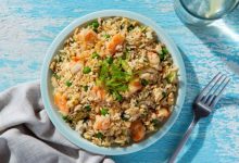 طرز تهیه میگو پلو با کشمش (با فوت و فن بوشهری)