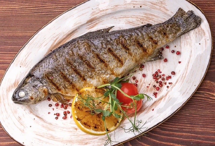 طرز تهیه ماهی قزل آلا در فر