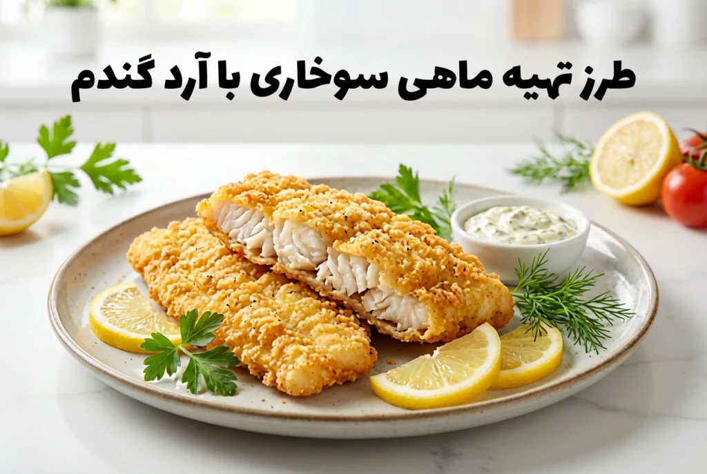 طرز تهیه ماهی سوخاری با آرد گندم