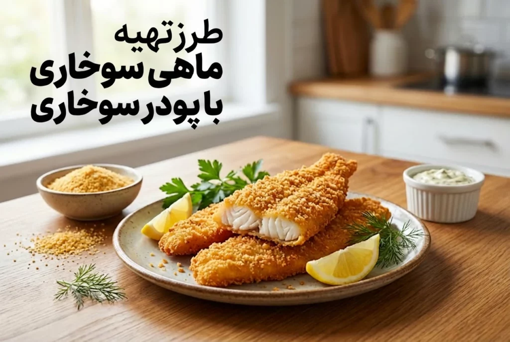 طرز تهیه ماهی سوخاری با پودر سوخاری
